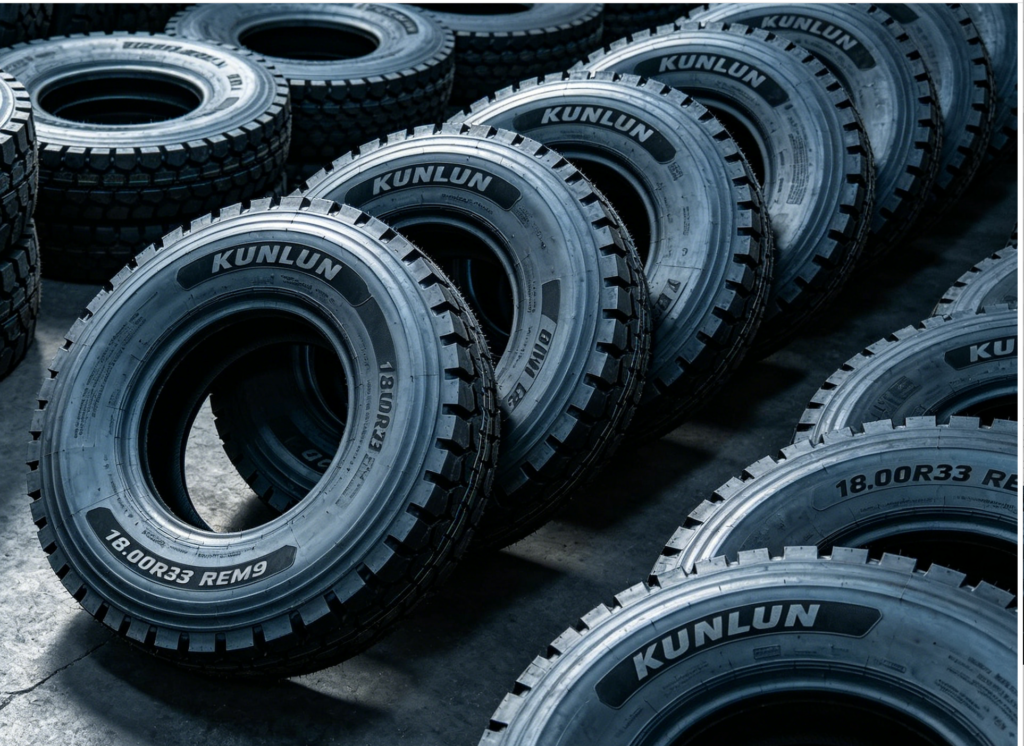 Nigeria Mining Tire Solution: KUNLUN 18.00R33 Tire Cuts Downtime & Costs 1 radial OTR tire 18.00R33 tire dump truck tyre